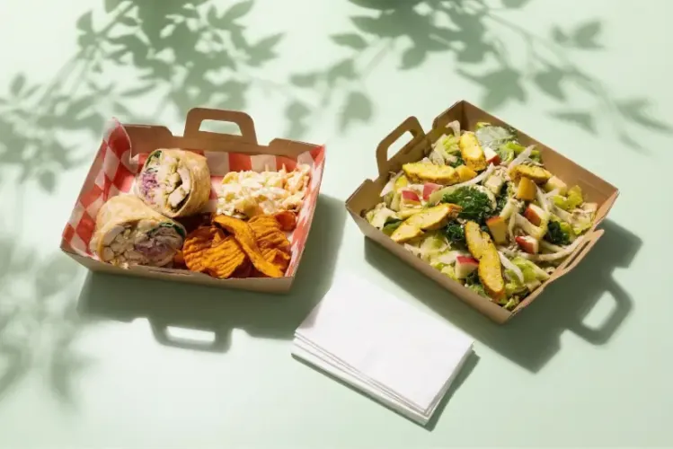 Salad and wrap